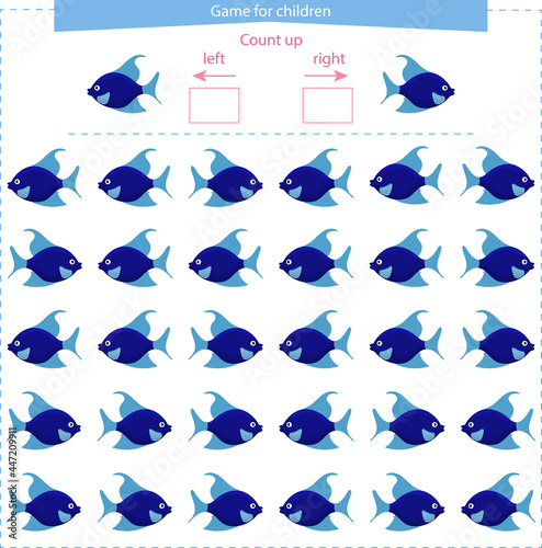  A game for children. Orientation in space. 