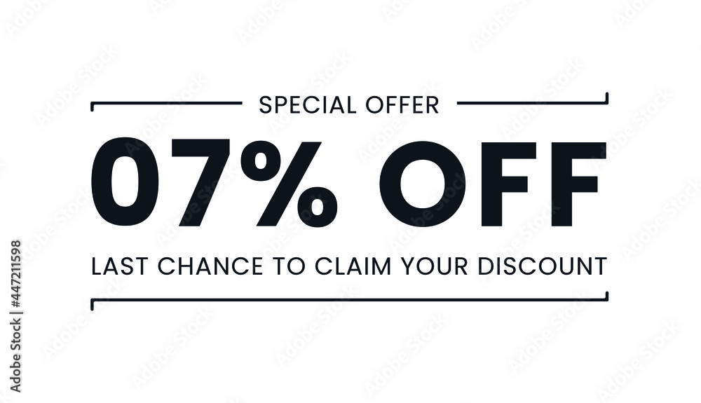 Sale special offer 7% off, last chance to claim your discount Sale special offer 7% off, last chance to claim your discount