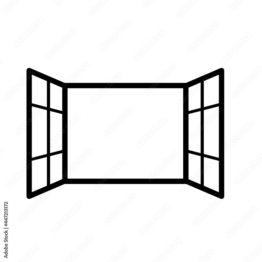 Window icon icon. Simple element illustration. Window icon icon. Simple element illustration.