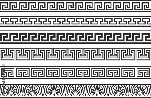 Vector seamless greek classic ornament. Pattern for a border and a frame. Ancient Greece and the Roman Empire