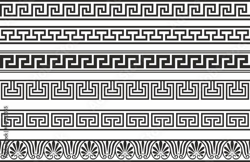 Vector seamless greek classic ornament. Pattern for a border and a frame. Ancient Greece and the Roman Empire