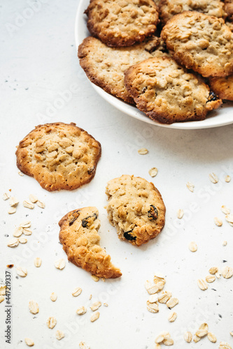 Homemade oatmeal cookies.