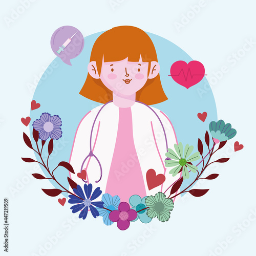 cute doctor woman