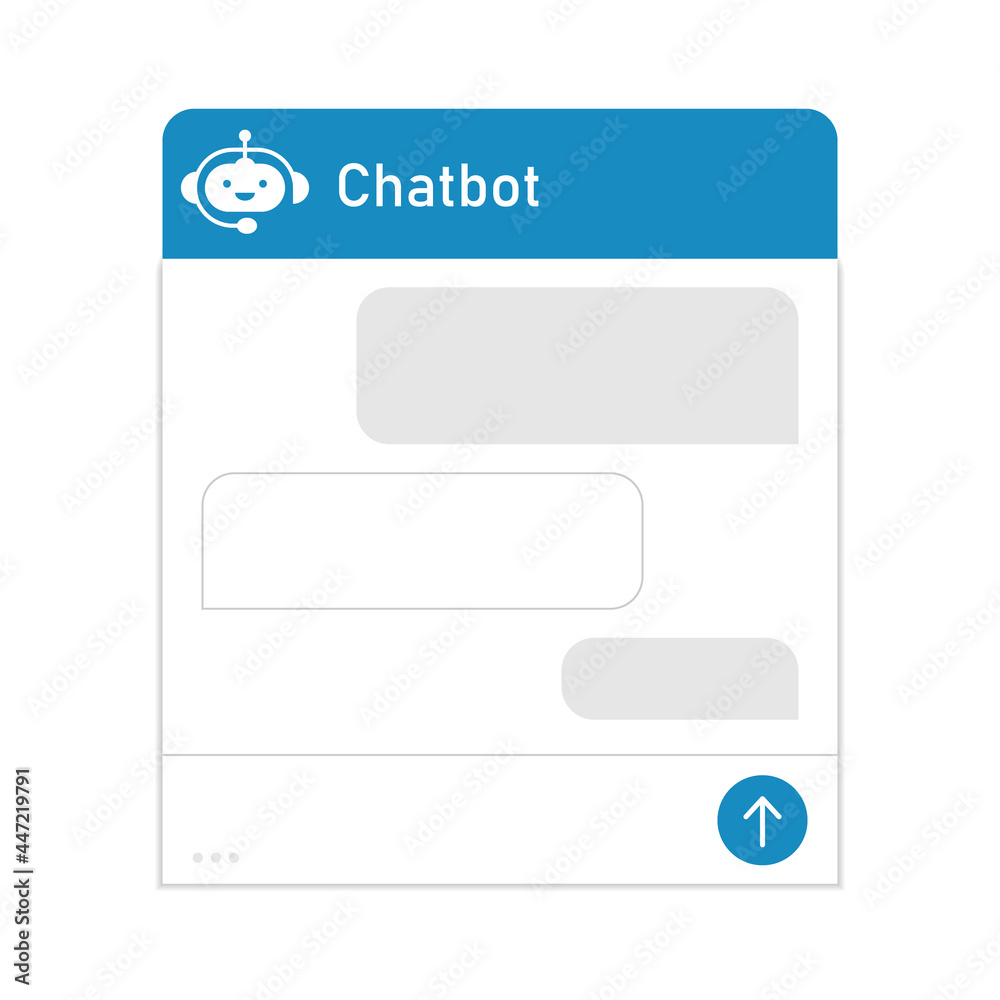 Chatbot and dialogue window. Mobile helper, contact us form, chat with the support service concept. Interface of the dialog box site for user support. Vector illustration on white background. Chatbot and dialogue window. Mobile helper, contact us form, chat with the support service concept. Interface of the dialog box site for user support. Vector illustration on white background.