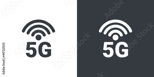 5G symbol. High speed internet icons. 5G signal icons. Vector illustration