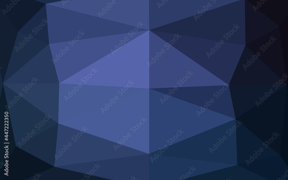 Dark BLUE vector abstract mosaic background. Dark BLUE vector abstract mosaic background.