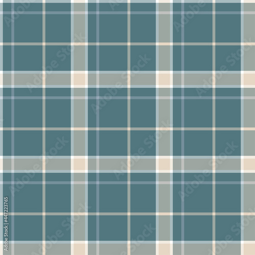 Plaid seamless pattern. Vector background of textile ornament. Flat fabric design.