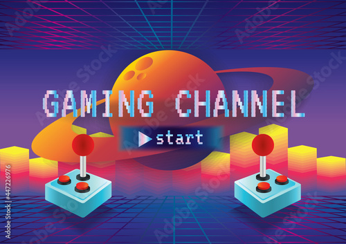 Game zone game icon background vector