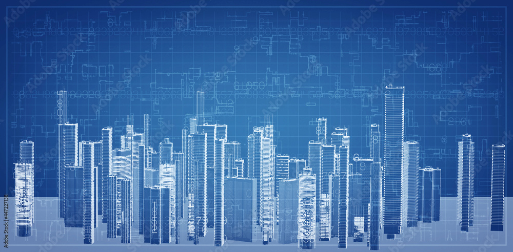 City blueprint architecture urban planning