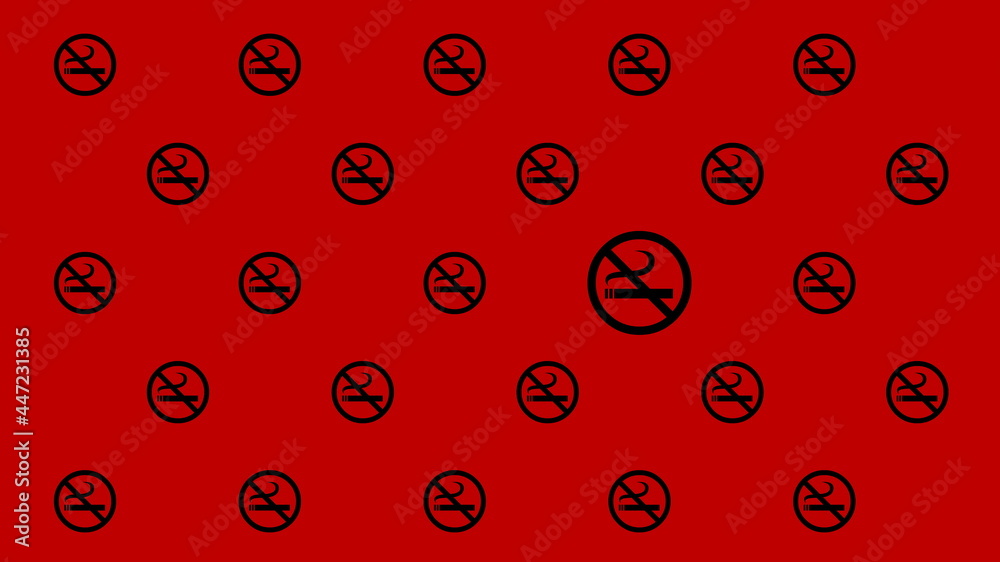 No Smoking Pattern Background