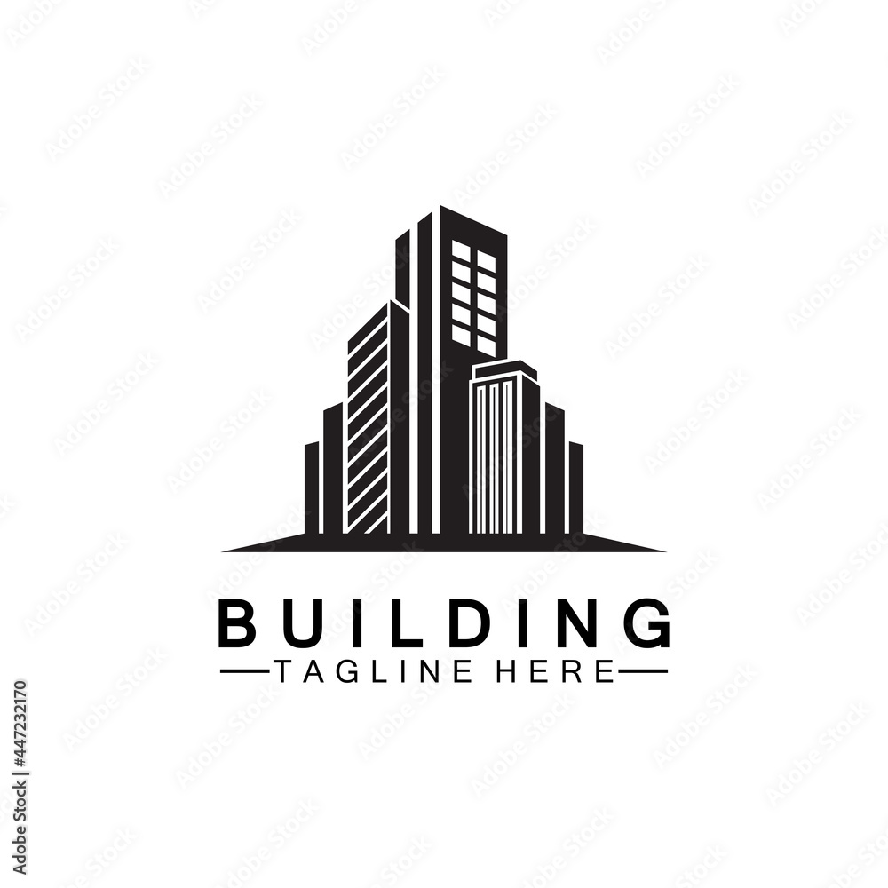 Building logo vector illustration design,Real Estate logo template, Logo symbol icon