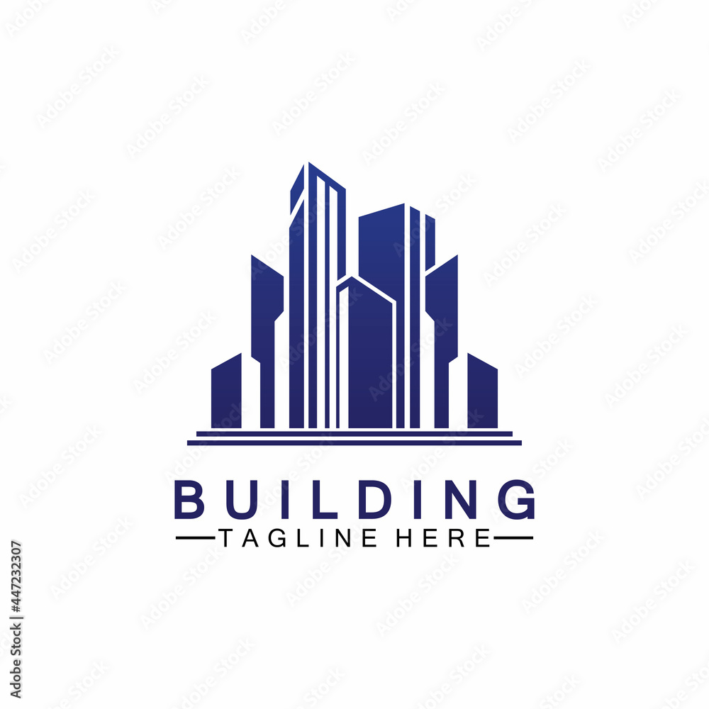 Building logo vector illustration design,Real Estate logo template, Logo symbol icon