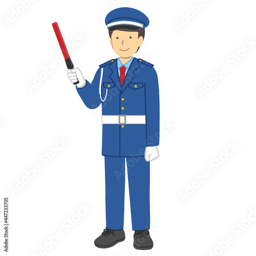   Male security guard: Whole body