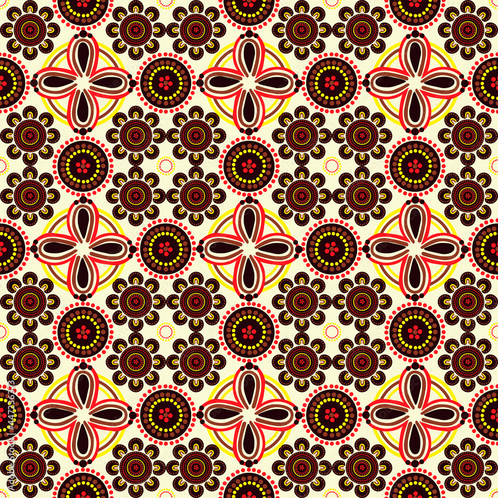 Australian aboriginal style dotted pattern Australian aboriginal style dotted pattern