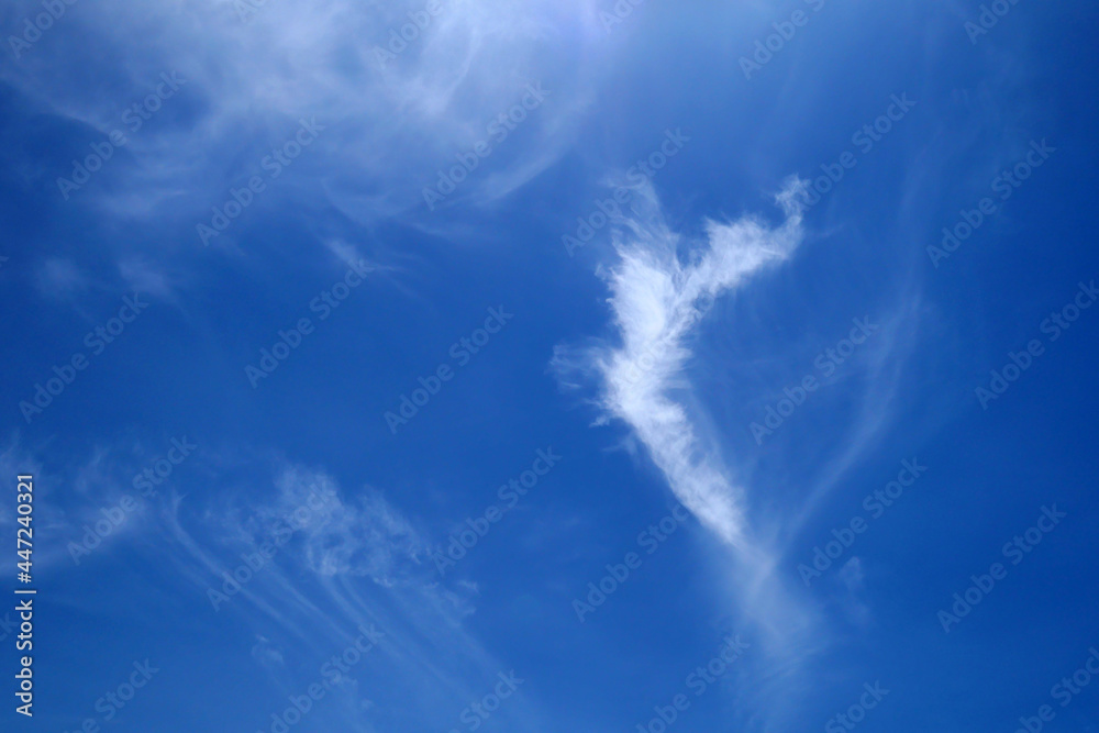 White Clouds on the blue sky. White Clouds on the blue sky.