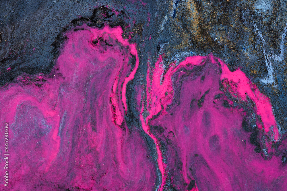 Abstract photography of floating paints texture