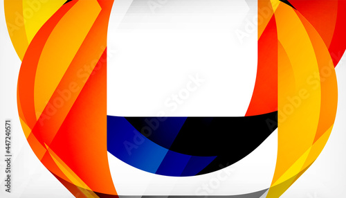 Abstract square shape with overlapping waves, minimal geometric background. Vector Illustration For Wallpaper, Banner, Background, Landing Page Free Download Abstract square shape with overlapping waves, minimal geometric background. Vector Illustration For Wallpaper, Banner, Background, Landing Page - GFXLoad