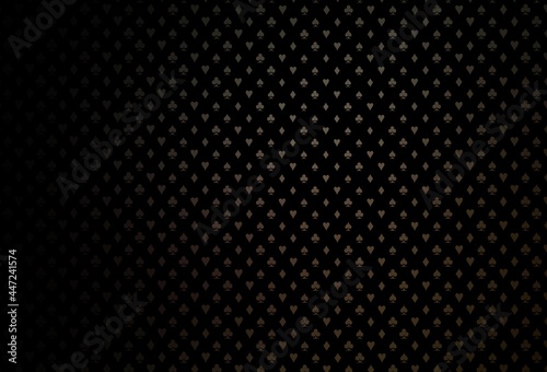Wallpaper Mural Dark black vector texture with playing cards. Torontodigital.ca