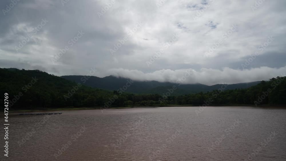 landscape of lake in rainy season displacement of clouds and water landscape of lake in rainy season displacement of clouds and water