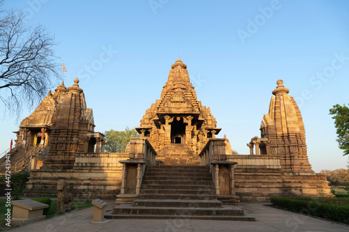 LAKSHMANA TEMPLE  Fa  ade  Western Group  Khajuraho  Madhya Pradesh  India  UNESCO World Heritage Site