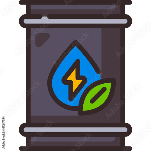 oil tank line icon