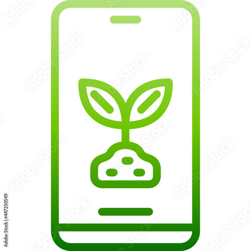 plant gradient icon