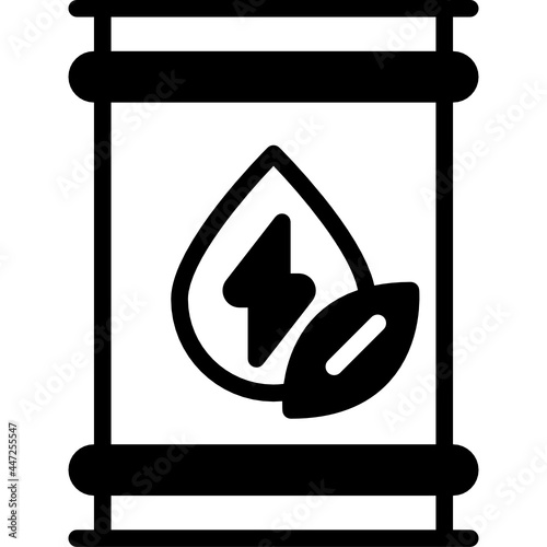 oil tank solid line icon