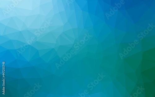 Light Blue, Green vector polygonal pattern.