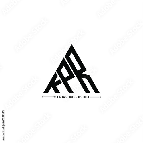 KPR letter logo creative design. KPR unique design