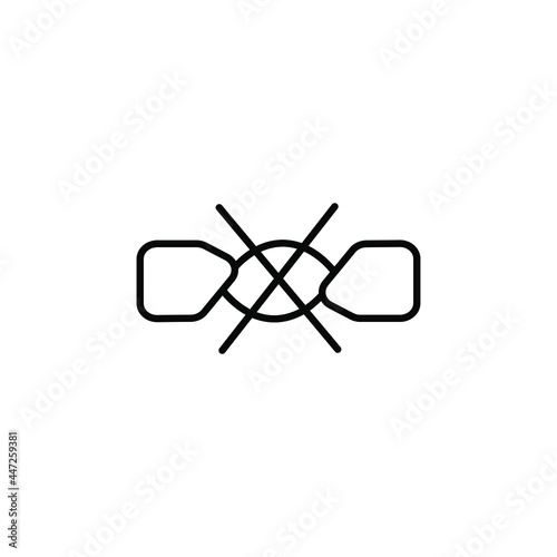 Do not wring icon. Laundry symbols, vector illustration.