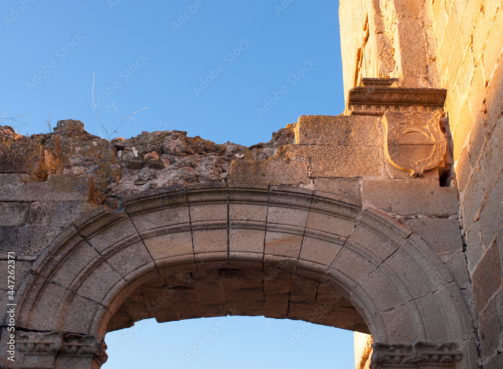 Galisteo 15th Palace-fortress. Extremadura, Spain