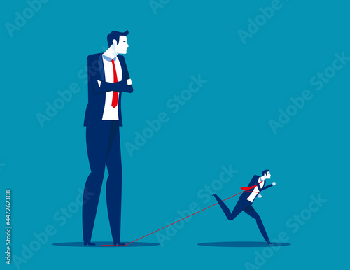 Big business was trampled by his competitor. Business competition