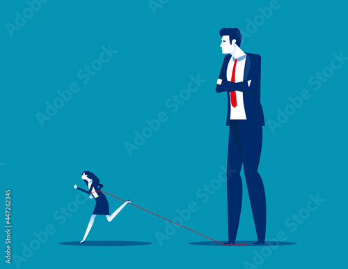 Big business was trampled by his competitor. Business competition
