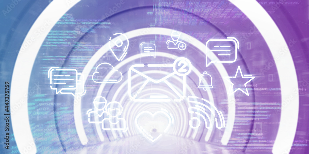 Light Corridor modern background. Futuristic Sci-Fi Tunnel. 3D Rendering Light Corridor modern background. Futuristic Sci-Fi Tunnel. 3D Rendering