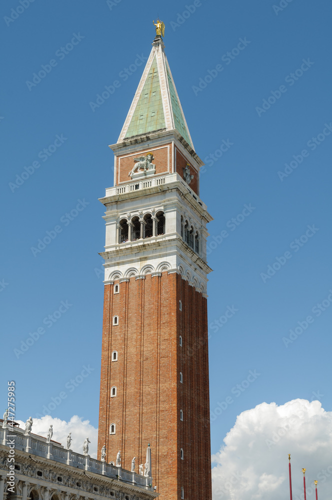 The Campanile of Saint Mark's basilica in Venice, Italy
