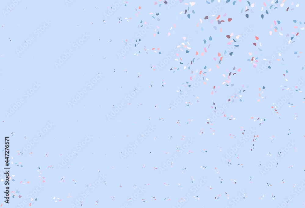 Light Blue, Red vector template with memphis shapes. Light Blue, Red vector template with memphis shapes.