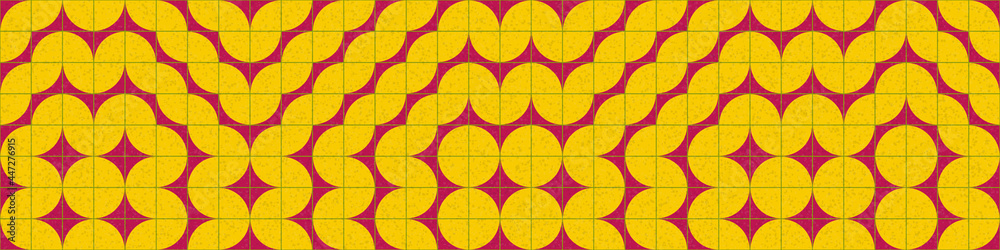 Abstract Geometric Pattern generative computational art illustration