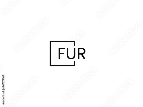 FUR Letter Initial Logo Design Vector Illustration