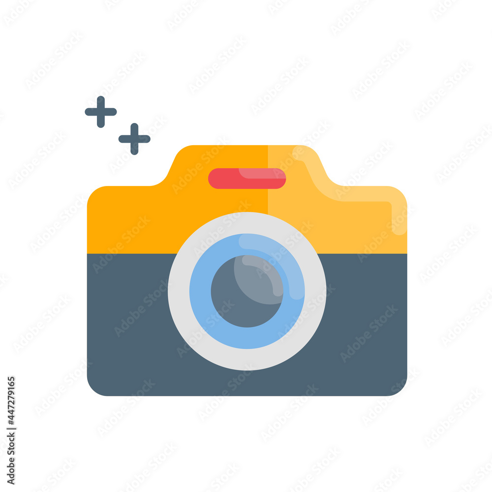 Camera vector Flat icon style illustration. EPS 10 file Camera vector Flat icon style illustration. EPS 10 file
