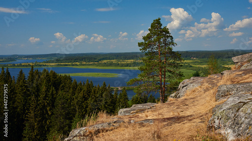 View of the lakes