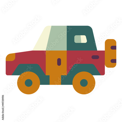 suv flat icon