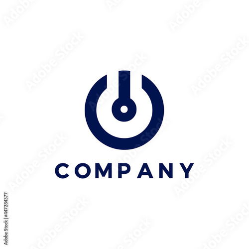 Techno Company Logo Vector