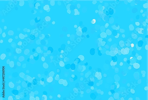 Light BLUE vector background with bent ribbons.