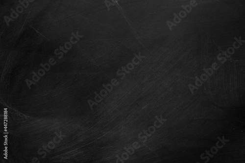 Photo Texture of chalk on black chalkboard or blank blackboard background