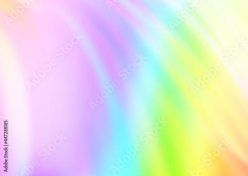 Light Multicolor, Rainbow vector pattern with curved circles.