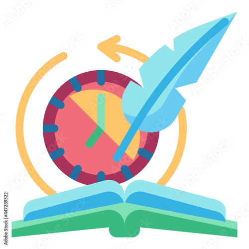 history flat icon