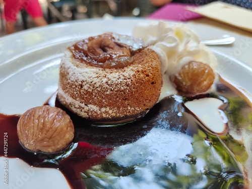 chocolate cake with nuts