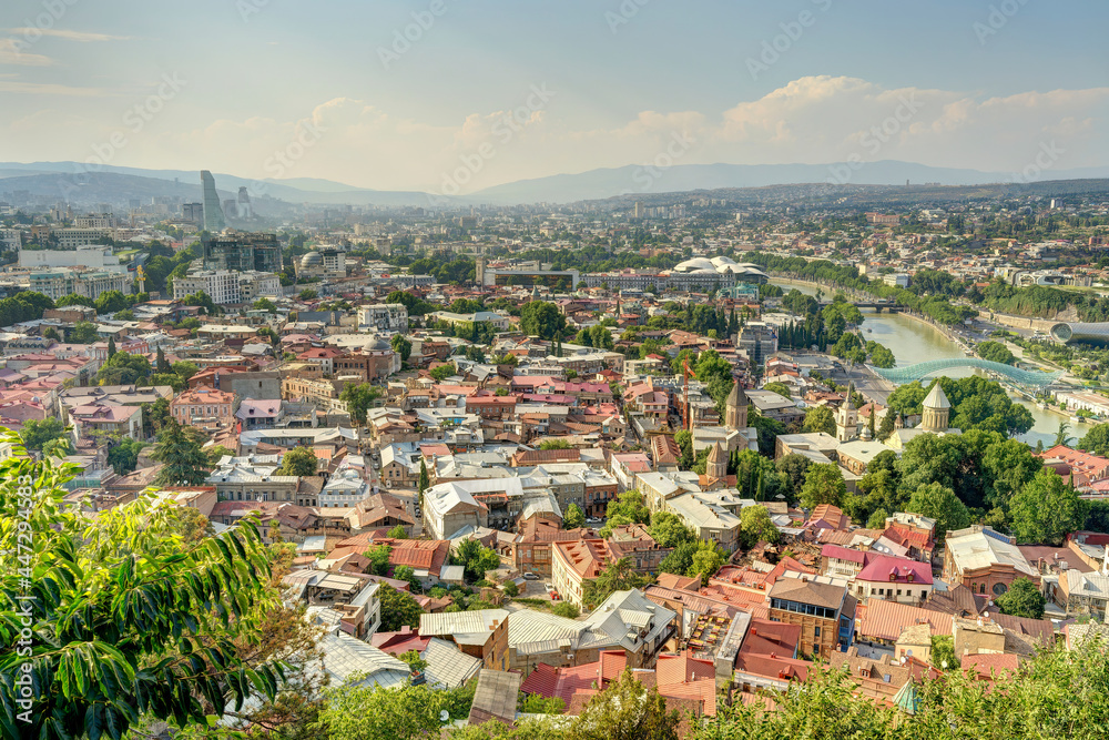Tbilisi cityscape from Narikala Fortress