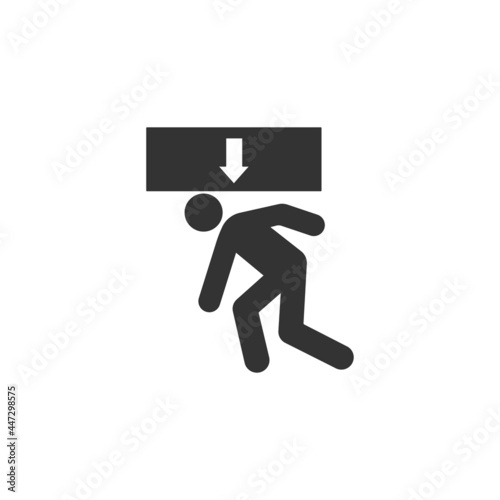Body crush icon isolated on white background. symbol modern, simple, vector, icon for website design, mobile app, ui. Vector Illustration