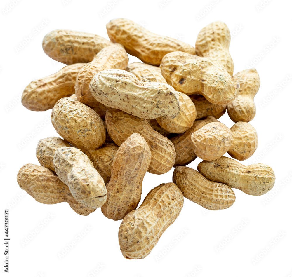 Peanuts in shell isolated on a white background Peanuts in shell isolated on a white background